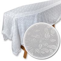 Backed Patterned White Lace Coffin Veil