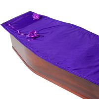 Coffin Burial Lid Pad - <strong>Purple</strong>