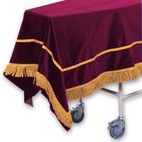 Velveteen Chapel Pall - <strong>Maroon</strong>