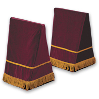 27" Velveteen Trestle Covers - <strong>Maroon</strong>