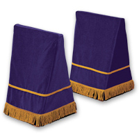 27" Velveteen Trestle Covers - <strong>Purple</strong>