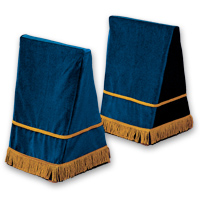 27" Velveteen Trestle Covers - <strong>Blue</strong>