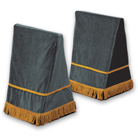 27" Velveteen Trestle Covers - <strong>Grey</strong>