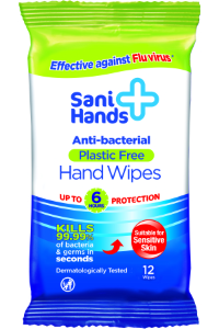 Sani Hands Antibacterial Hand Wipes<br>Pocket Size