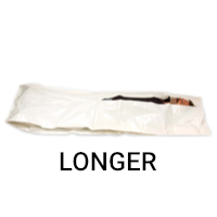 Slit White Body Bags