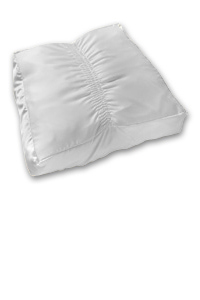 image of Filled Satin Coffin Pillow