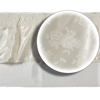 image of 12inch Rose Frill and 18inch Side-Lining Satin