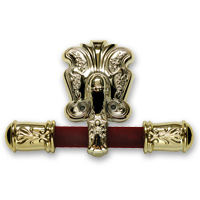 No.3 Burgundy casket T-ends metal EB