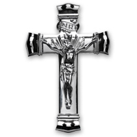 No.2 9" crucifix metal NP