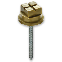 X-Cut Screws plastic <strong><em>Gold</em> Self Colour</strong>
