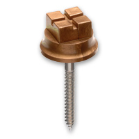 No.2 HV X-Cut Screws plastic <strong><em>Gold</em> Self Colour</strong>