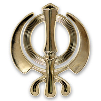 Khanda Sikh ornts. plastic EB