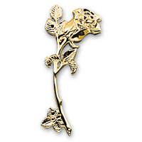 Long-stemmed rose ornts. plastic EB