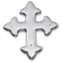 Flat gothic cross ornts. plastic NP