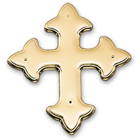 Flat gothic cross ornts. plastic EB