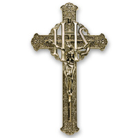 12" filigree crucifix plastic EB