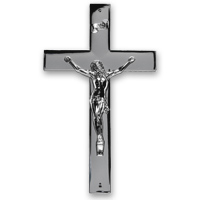 10" plain HV crucifix plastic NP