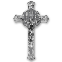 10" filigree HV crucifix plastic NP