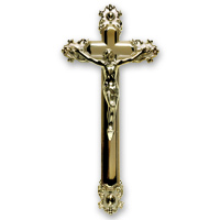18" decorative wide crucifix plastic EB
