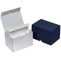<b>Blue</b> 2-Piece Flat Pack Ashes Box