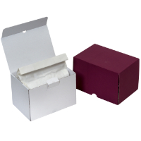 <b>Burgundy</b> 2-Piece Flat Pack Ashes Box