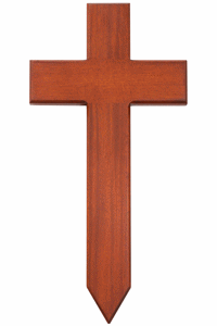 18" Mahogany Cross