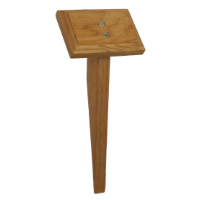 Small Oak Plinth Gravemarker