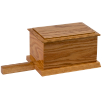 <b>Single Handle</b> Soil Box Oak Polished