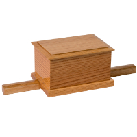 <b>Double Handle</b> Soil Box Oak Polished