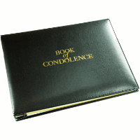 Book of Condolence' (loose leaf) - Black