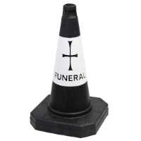Funeral Parking Cone - Black