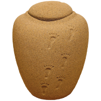 <b>Sand</b> Ocean Urn (With Footprints)