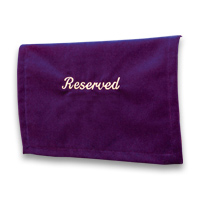 Velveteen Reserved Seat Marker - <strong>Purple</strong>
