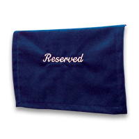 Velveteen Reserved Seat Marker - <strong>Blue</strong>