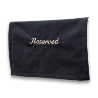 Velveteen Reserved Seat Marker - <strong>Black</strong>