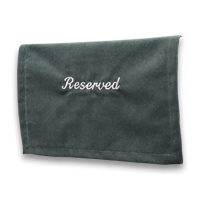 Velveteen Reserved Seat Marker - <strong>Grey</strong>