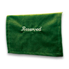 Click to view Velveteen Reserved Seat Marker - <strong>Emerald Green</strong>